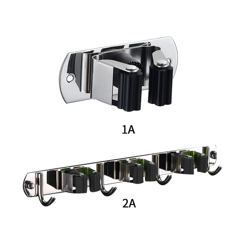 Настенный держатель для швабры и метлы сверхмощный органайзер металлический