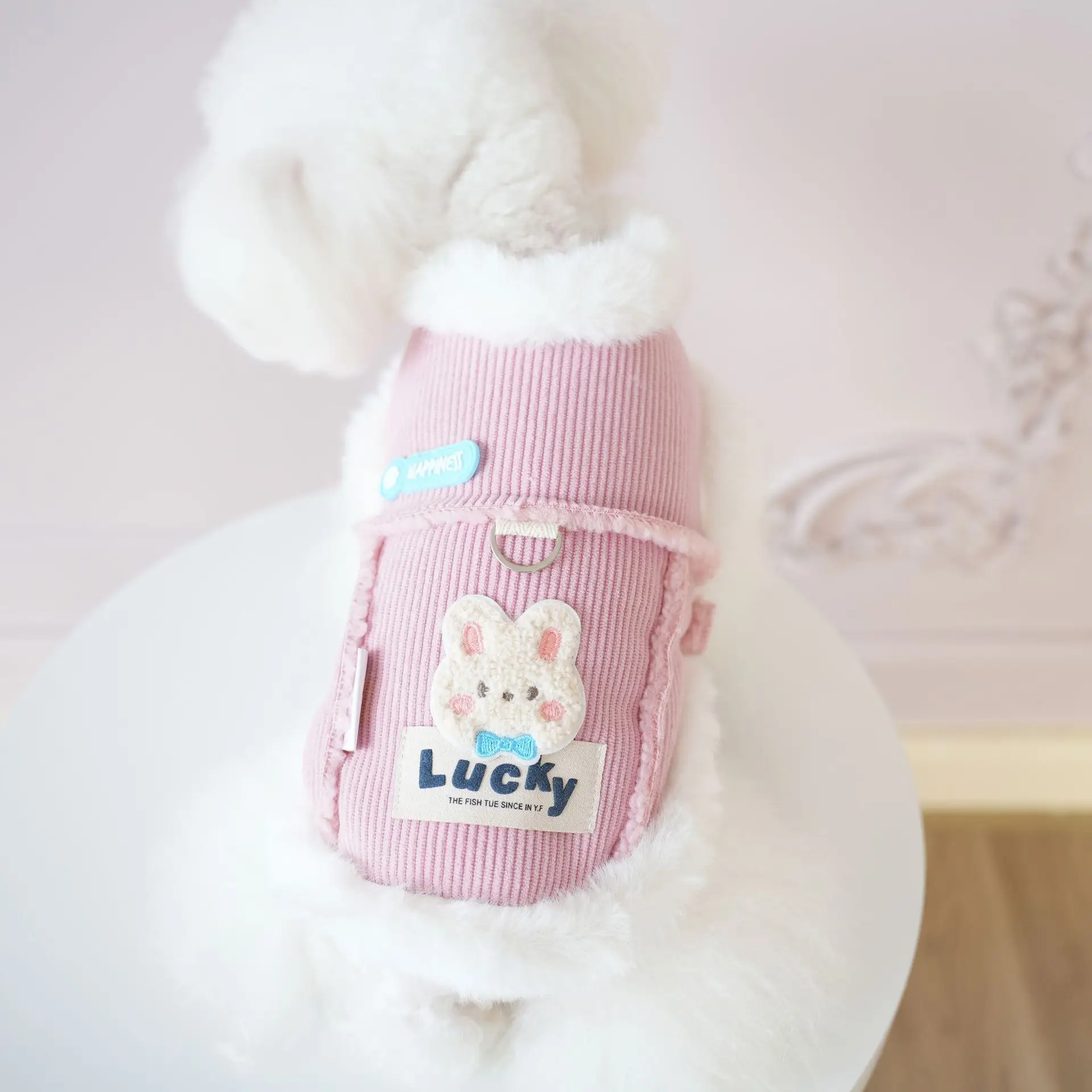 Пальто с милыми собаками и кошками вельветовый цельный плащ более плотное теплое