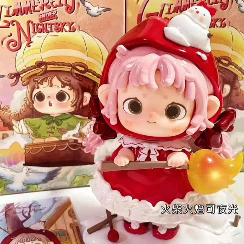 Подлинная Heyone Fur Glimmer City Under Night Sky Series слепая коробка экшн-фигурка Mystery Box Desktop Collect