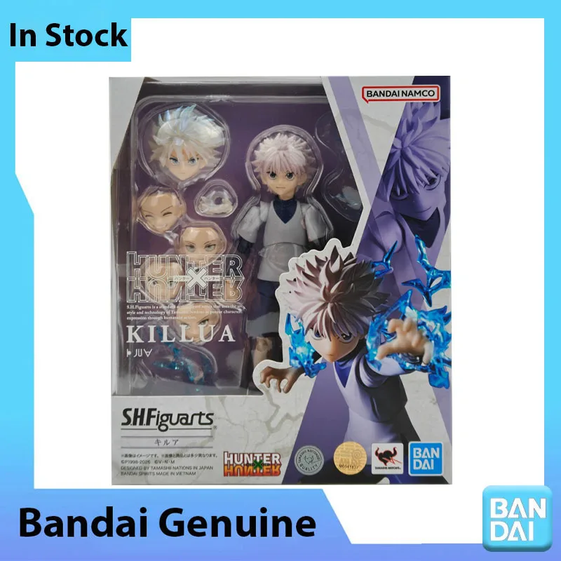 Фото Коллекционная фигурка Bandai 100% Оригинальная модель Hunter X Hunter SHF Killua Gon, готовая модель, игрушка, подарок для мужчин №2