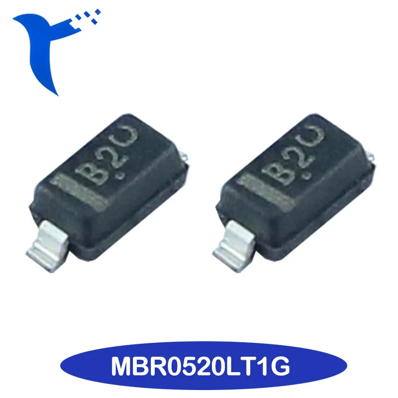Новый оригинальный MBR0520LT1G трафаретная печать B2 SOD-123 20 В/мА патч диод Шоттки