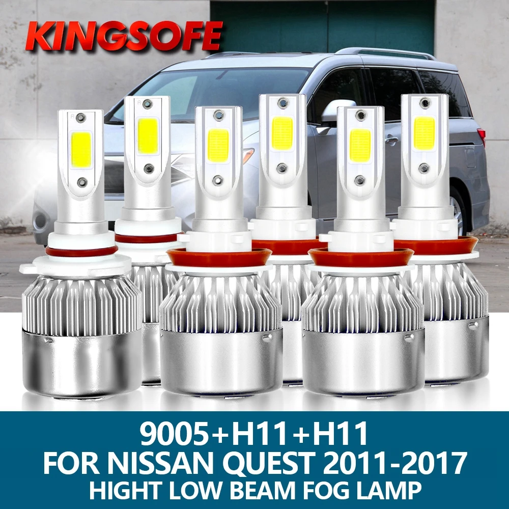 

Лампы головного света для Nissan Quest 9005-6000, 2011 лм, 72 Вт, 2017 к