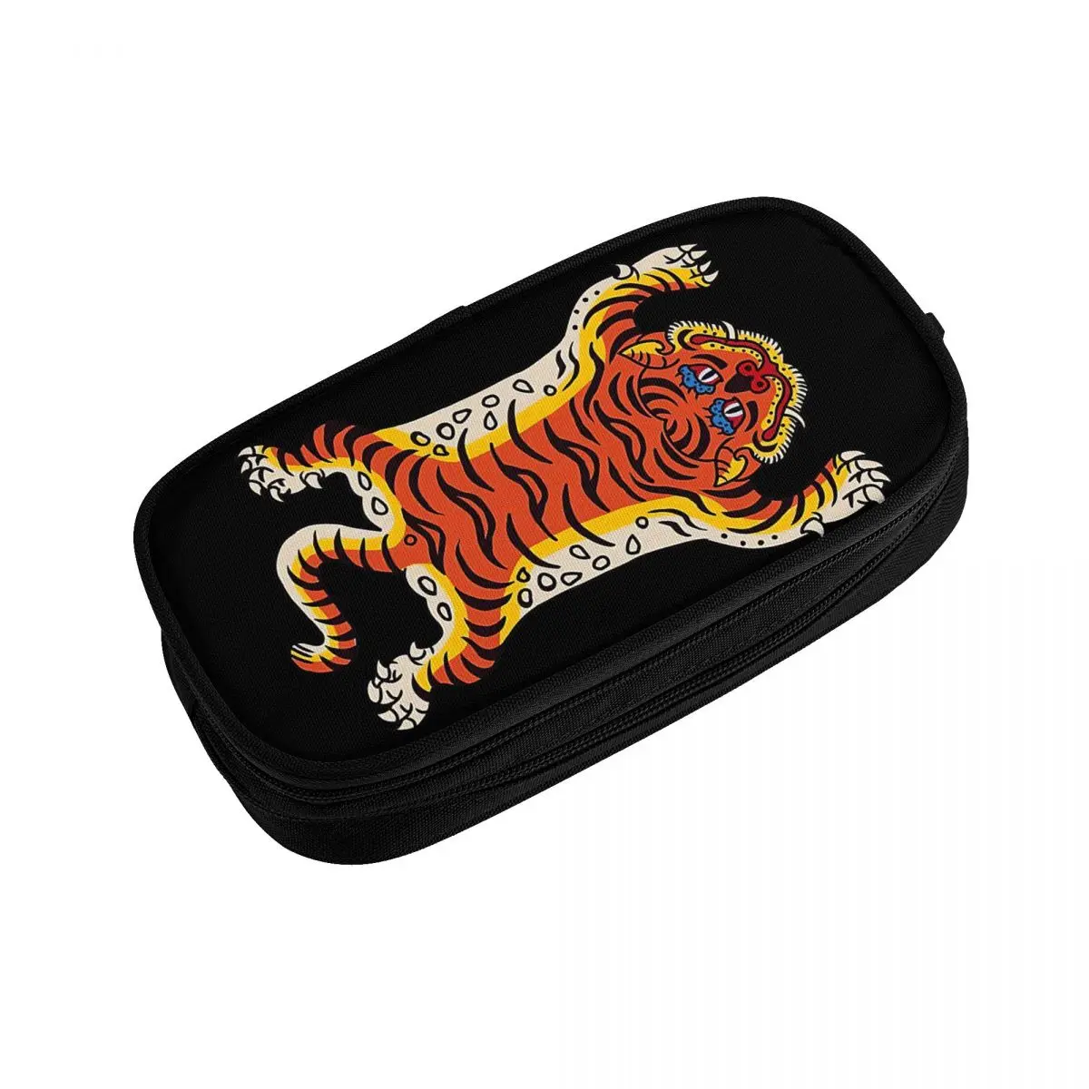 Tiger Rug Pen Box Student School Anime Zipper Pen Bag Child Stationery Bag pencase Gift