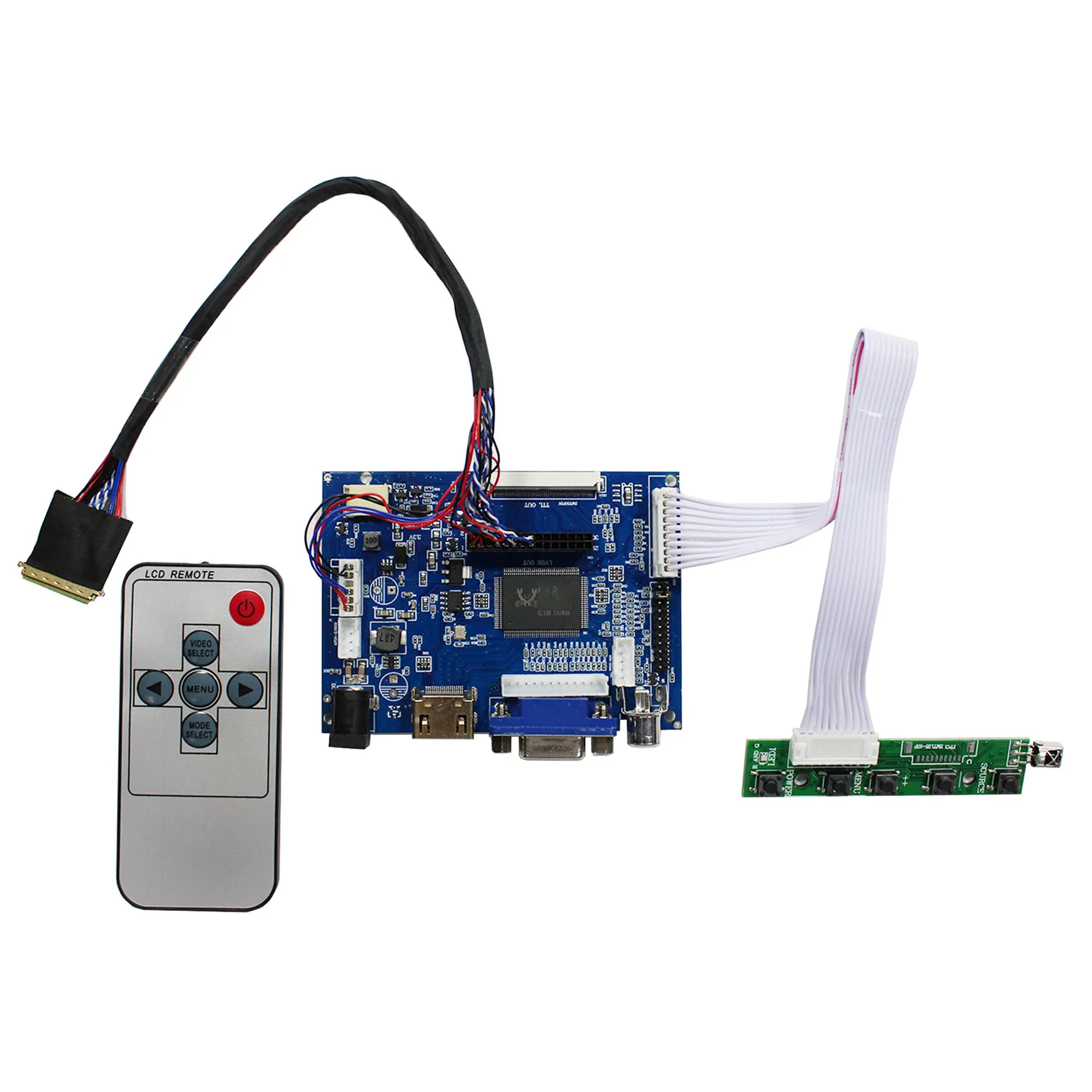 

Плата контроллера ЖК-дисплея работает с: 10,1 дюйма 1280x800: B101EW05 LP101WX1 HSD101PWW1