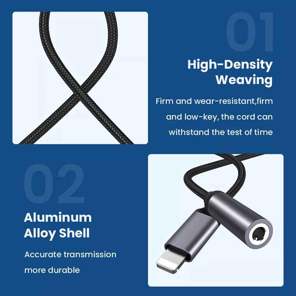 

For iPhone 3.5mm AUX Cable Adapter For iPhone 13 12 Pro Adapter Headphone Connector Mini Audio Splitter for iOS 14 Above Adapter