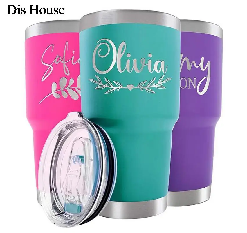 

Add Name Logo free 30oz Travel tumbler Ice Cup Colourful cup 304 Stainless Steel Double Wall Vacuum Insulated Coffee Mug Thermos