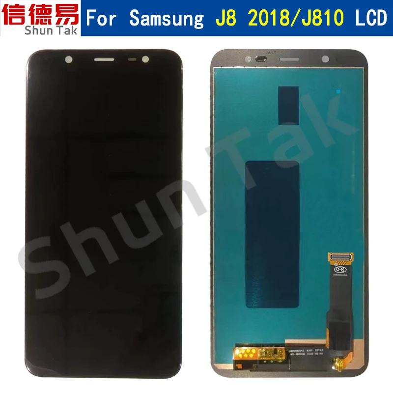 

ЖК-дисплей AMOLED 6,0 дюйма для Samsung Galaxy J8 2018 J810, ЖК-дисплей с сенсорным экраном и дигитайзером в сборе для Samsung SM-J810M J810F J810Y J810