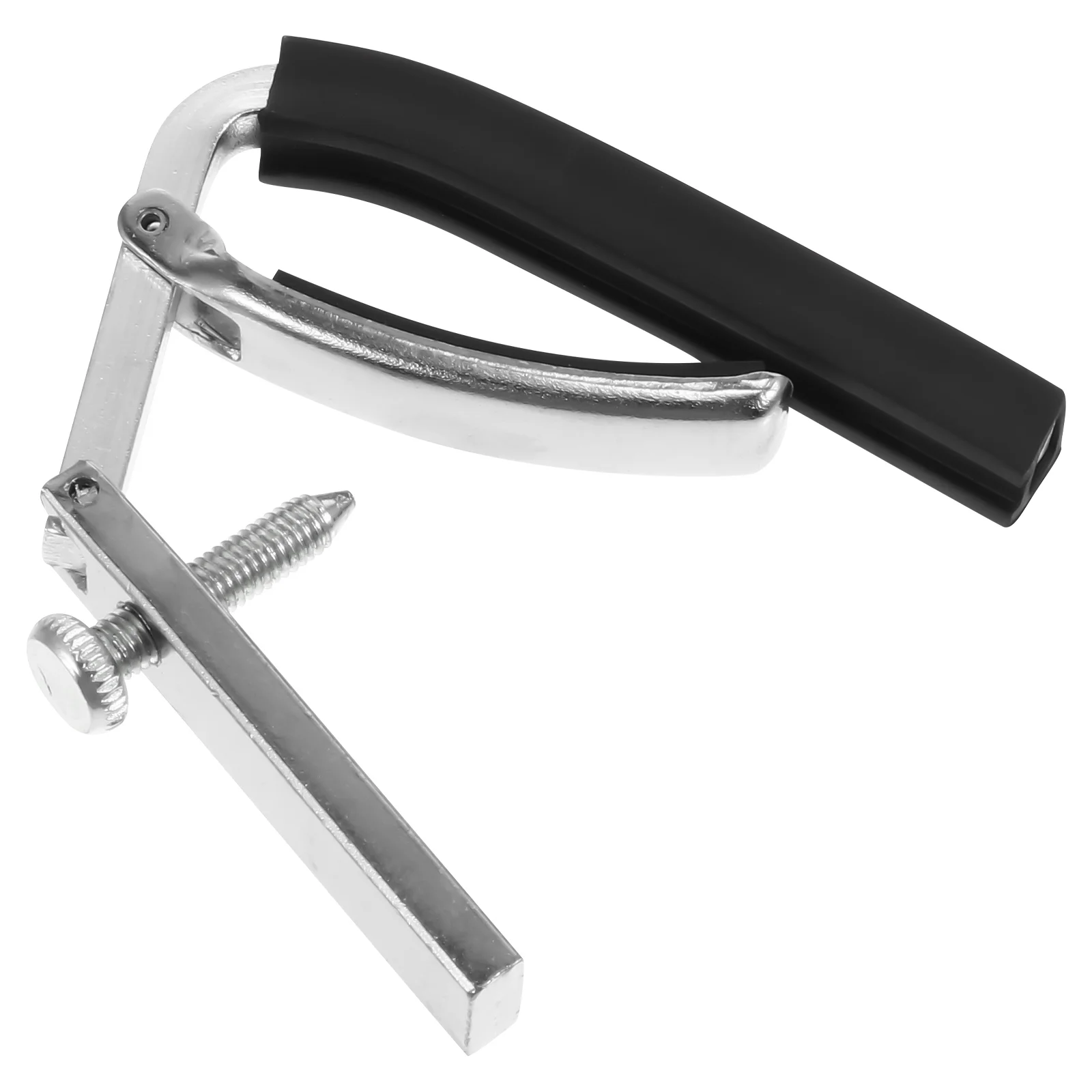 

1Pc Practical Guitar Tuner Clip-on Guitar Capo Guitar Change Tune Clamp Silver