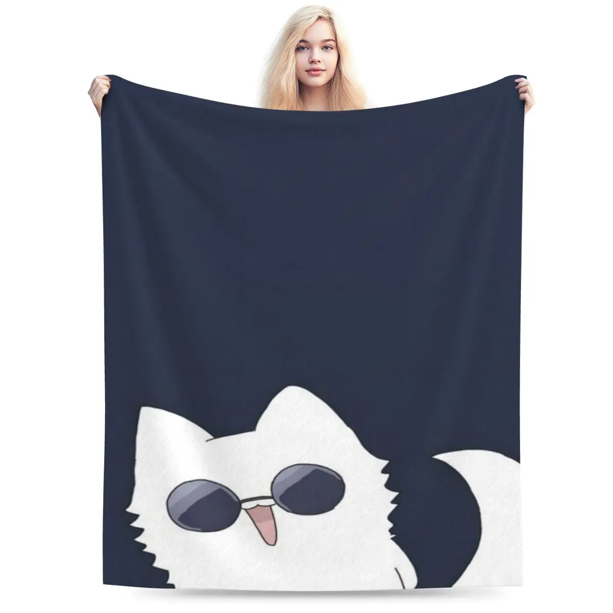 Ультрамягкое Флисовое одеяло Gojo Cat Jjk