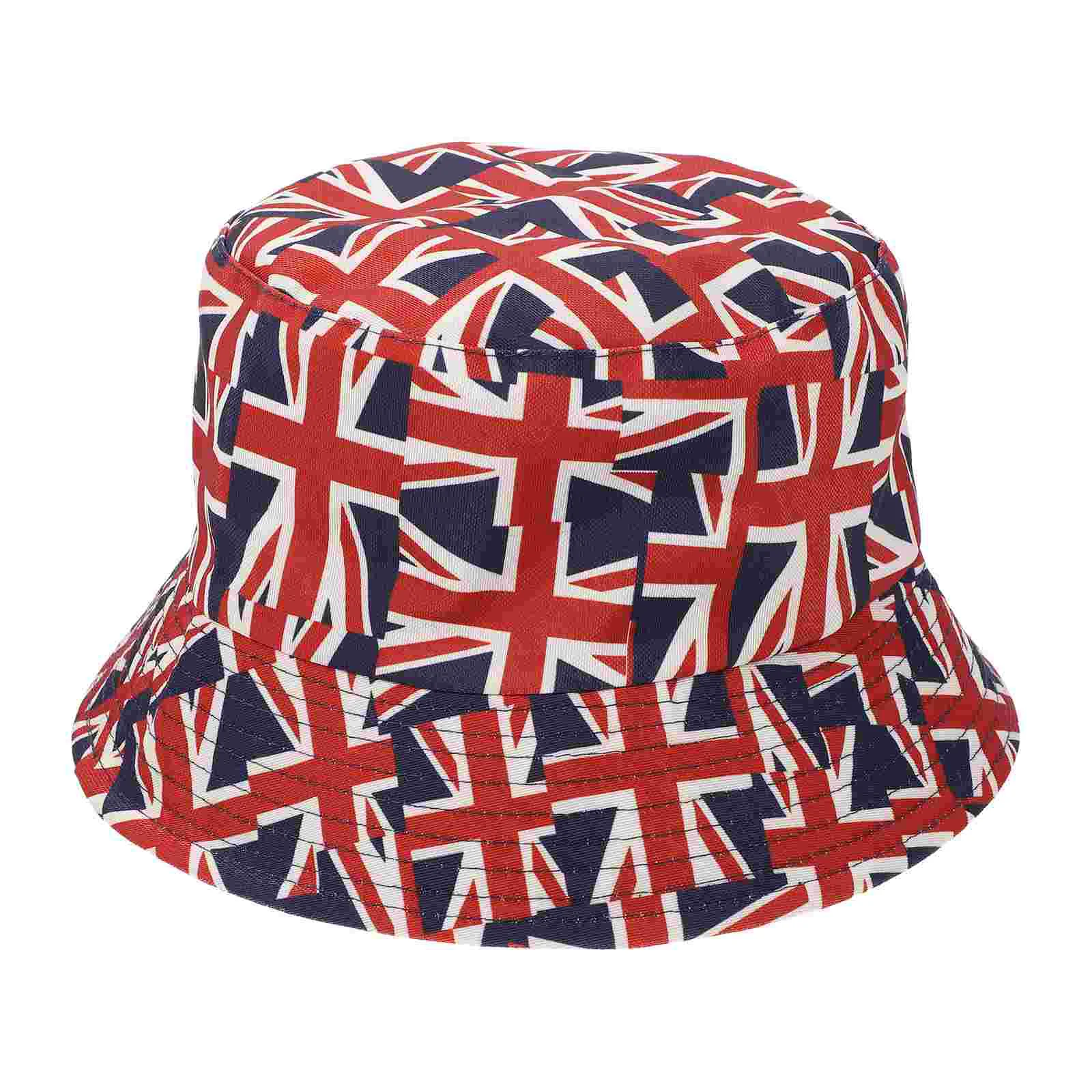 

Union Jack Hat Girls Summer Outfits Sun British Bucket Fisherman Headgear Cotton Men Women Fishing cap