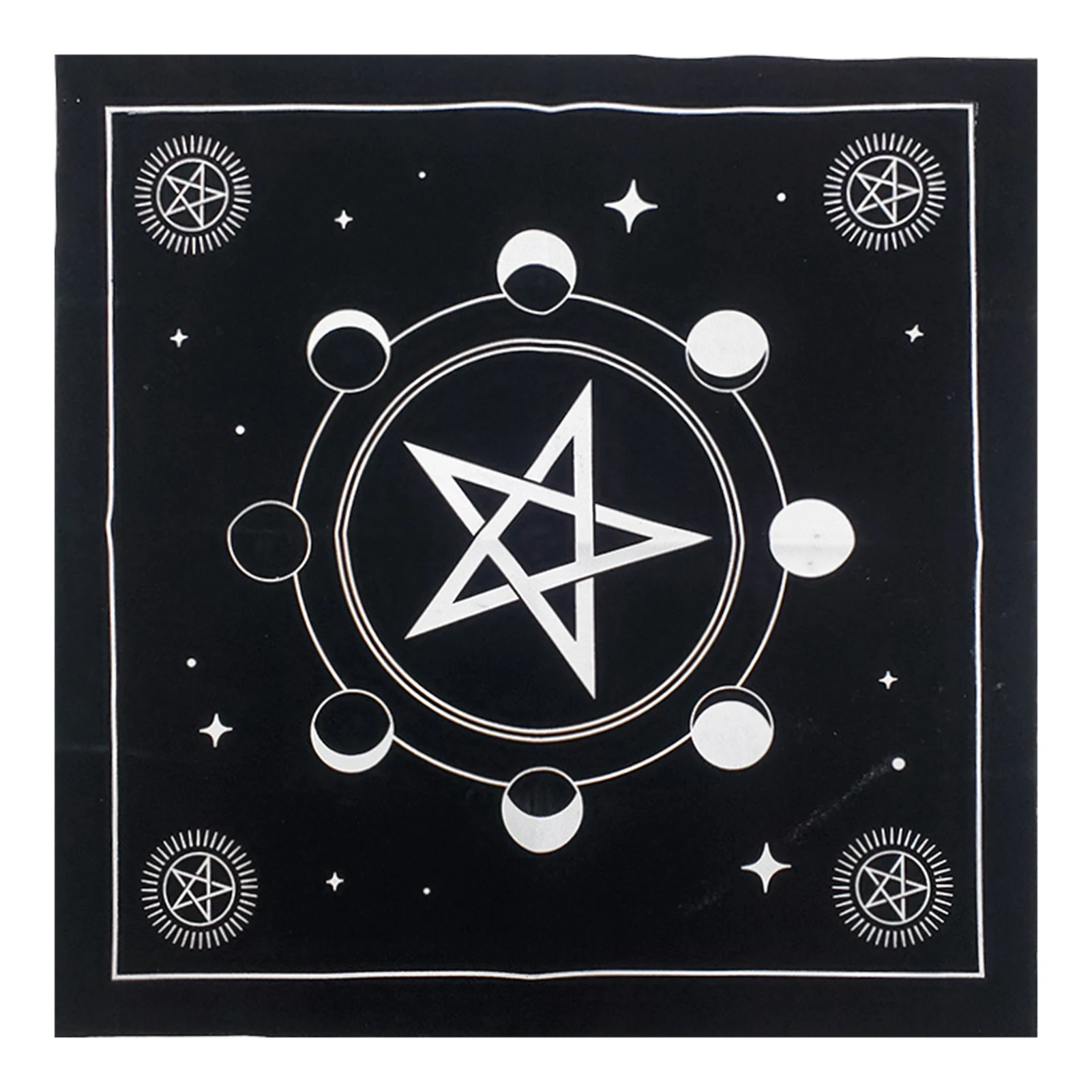 

Pentagram Tarot Velvet Cloth Witch Altar Crystal Tablecloth Witchcraft Oracle Card Astrology Divination Board Game Table Cloth