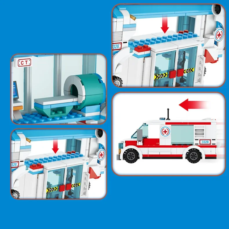 Городской больница доктор спасательная скорая помощь вертолет модель друзей