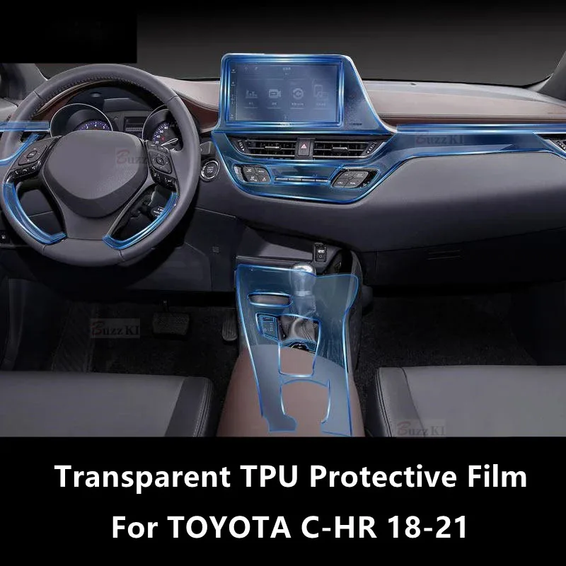 Для TOYOTA C-HR 18-21 Автомобильная внутренняя центральная консоль прозрачная