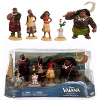 disney moana action figure set heihei pua pig maui action figures toy decoration collectibles toys for children gifts