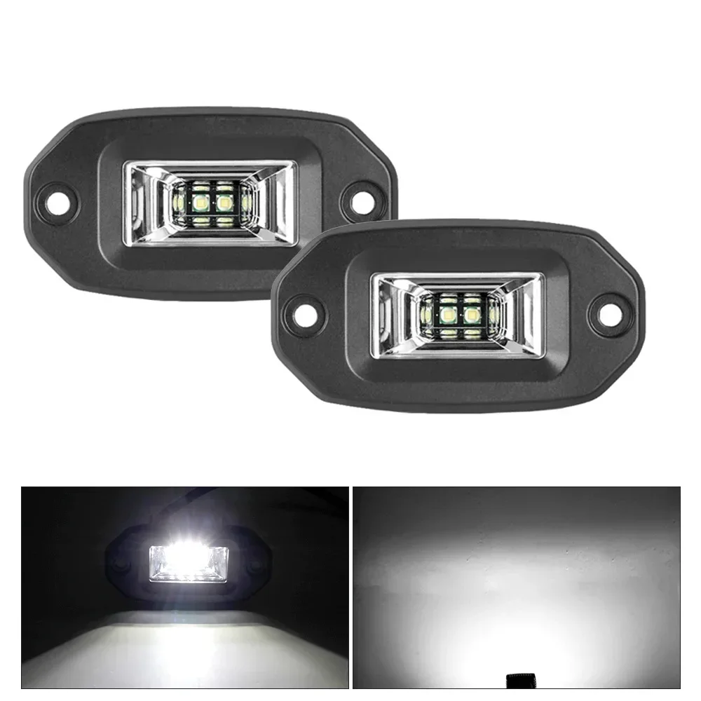 

1/2x4 дюйма 20 Вт прожектор светодиодный рабочий фонарь ходовое освещение для транспортных средств Барная стойка 12 В-24 В внедорожный 4x4 прицеп вилочный погрузчик грузовик