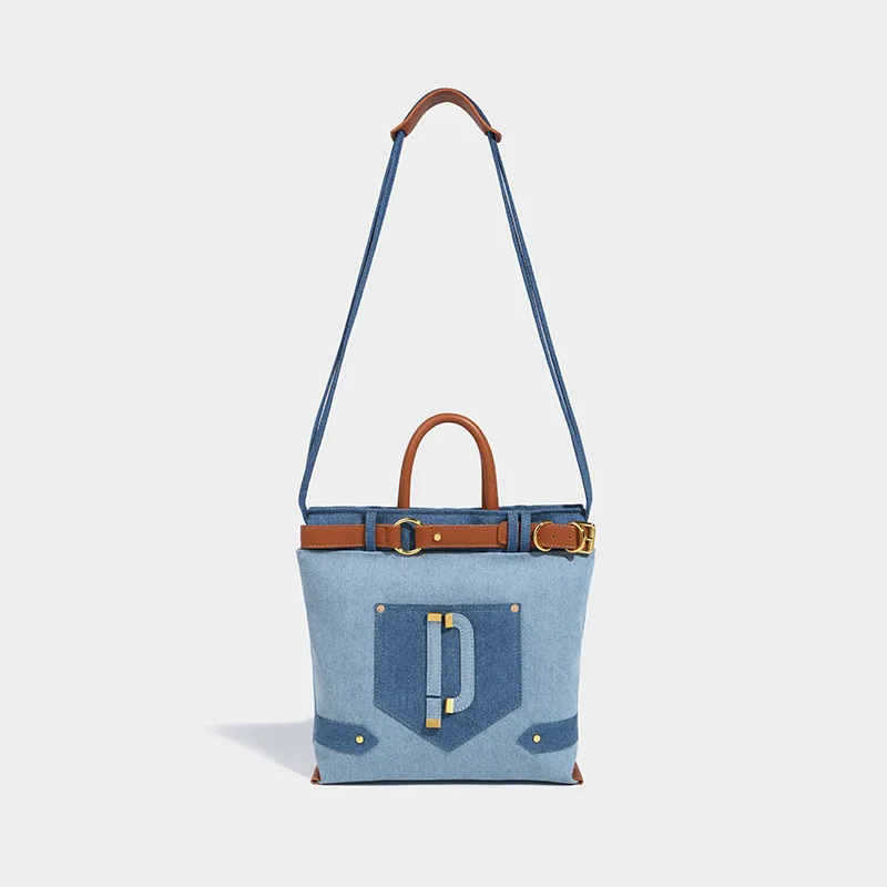 

High-quality large-capacity denim commuting Messenger Ladies Shoulder Bag