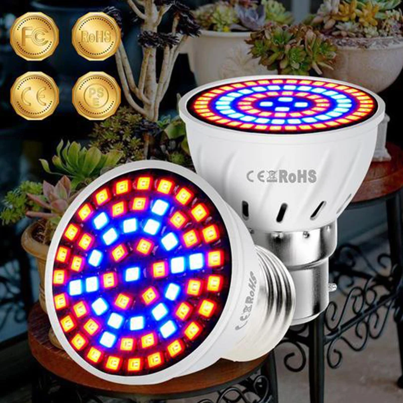 

LED Grow Bulb B22 Hydroponic Grow Light E27 Plant Bulb Phyto Grow Lamp Full Spectrum Plant E14 GU10 Flower Seedling Phytolamp