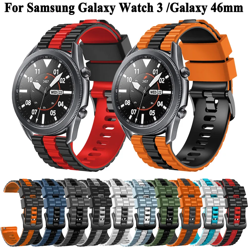 

Ремешок силиконовый для Samsung Galaxy Watch 3 45 мм/Gear S3, удобный спортивный браслет для Galaxy Watch 46 мм, 22 мм