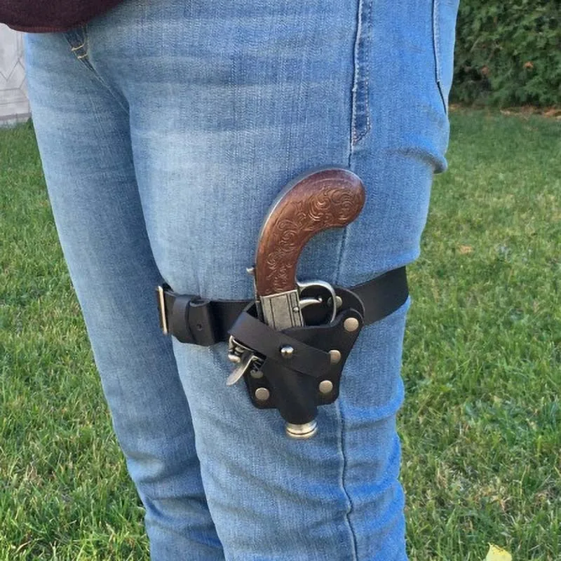 Кобура с пистолетом и кожаной сумкой на плечо для косплея игры &quotРенессанс