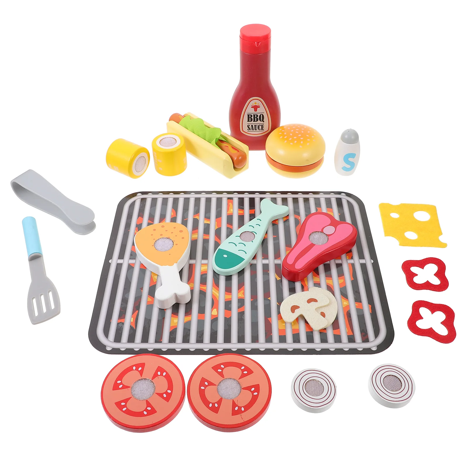 

Simulation Toys Cooker Cartoon Food Set Kids Pretend Wooden Playthings Child Cognitive Cutting