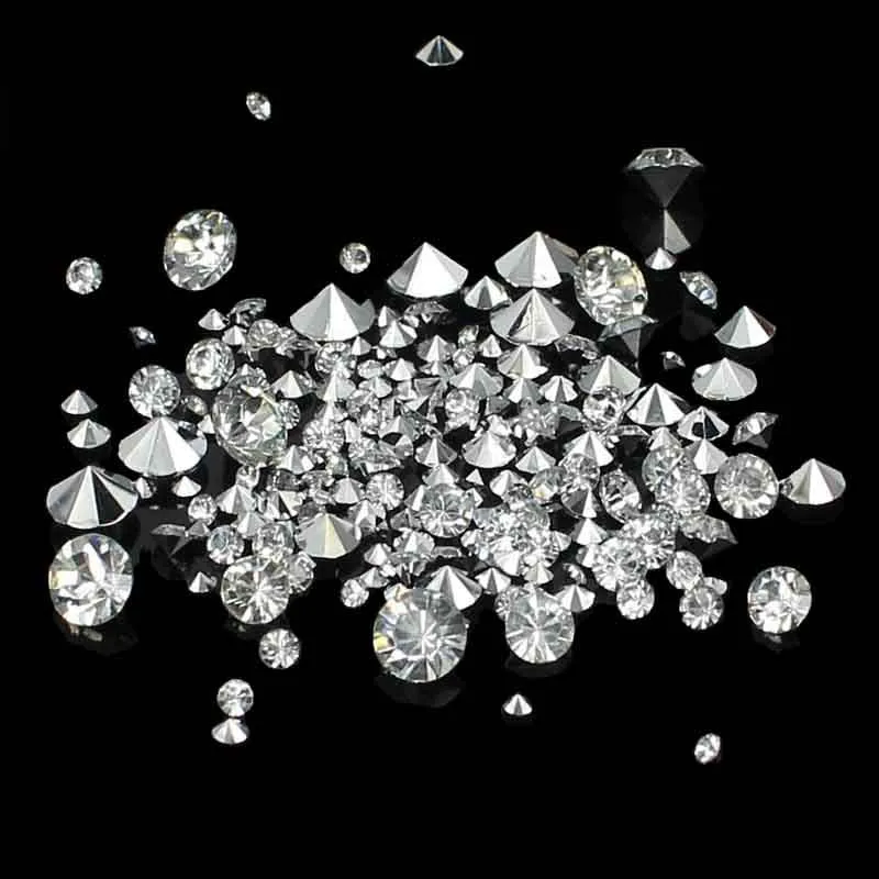 

Mixed Sizes ss6-ss30 Resin Rhinestones Crystal AB/Crystal Color 10000pcs Point Back Stones DIY Jewelry Crafts Decoration