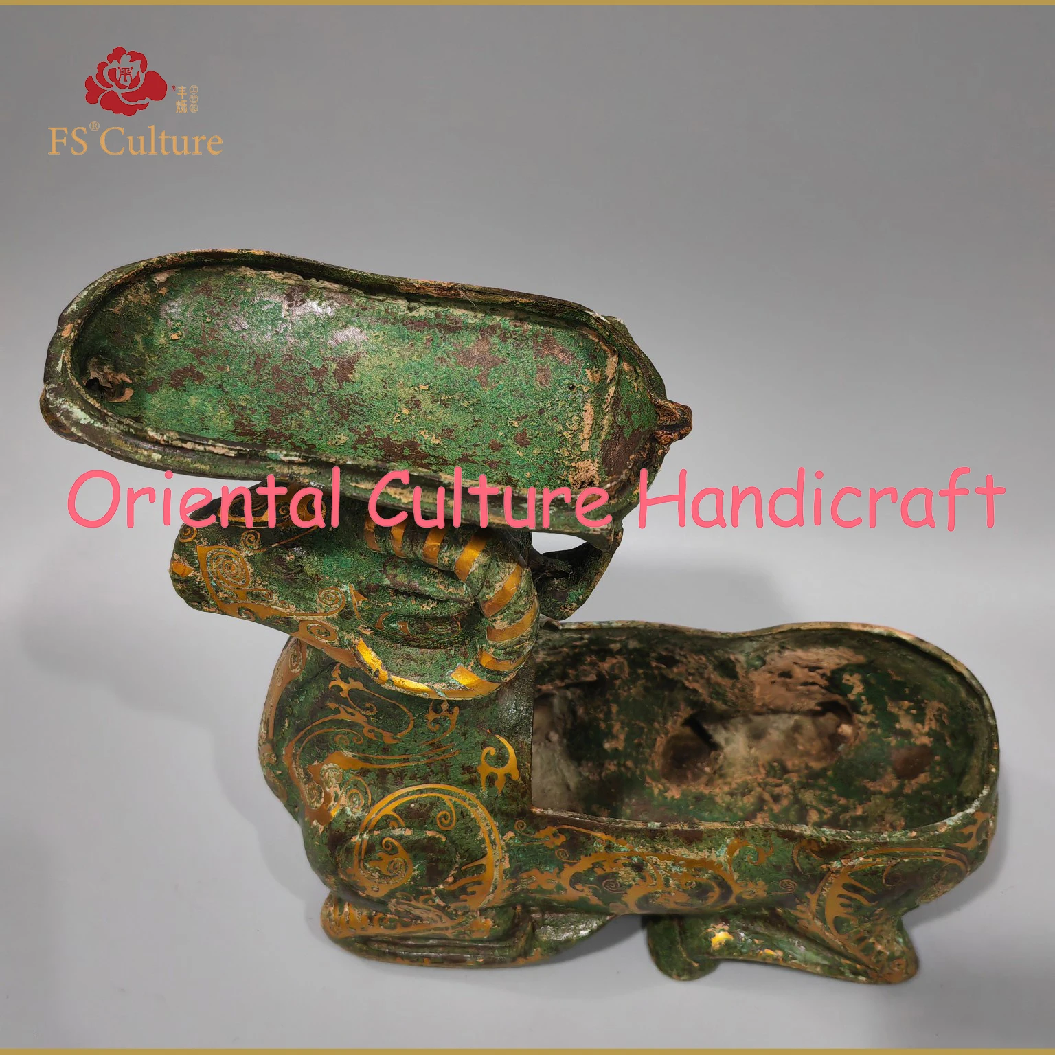 Имитация китайской династии Хань бронзы Овечья искусственная фурнитура