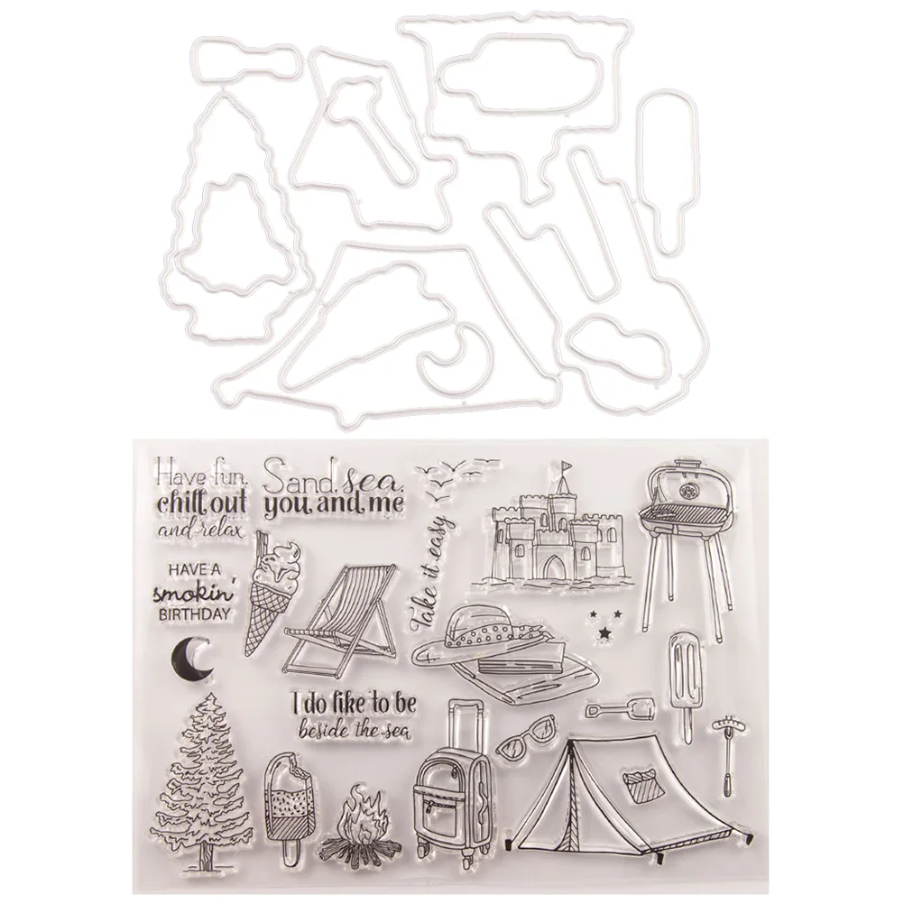 

1 Set of Durable Creative Cutting Die Tree Stampers for Photo Album Scrapbook