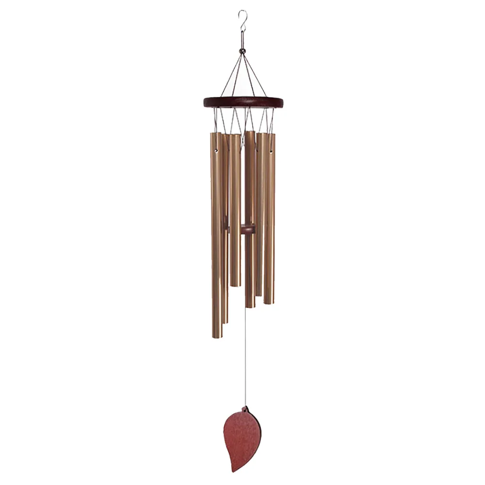

Wind Chime Outdoor Yard Garden Home Decoration Crafts Pendant Balcony 78cm Hanging Bronze 6 Tubes Gift Decorations