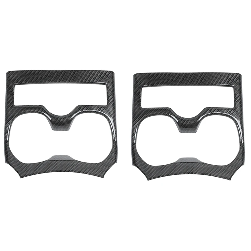 

2 шт. для NISSAN Xtrail X-Trail T32 Rogue 2014 2015-2019 Автомобильная крышка держателя стакана для воды из углеродного волокна
