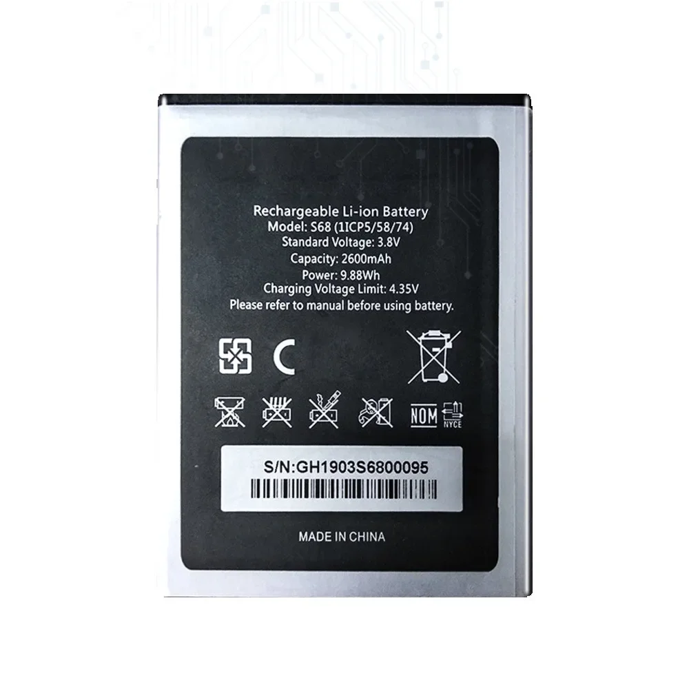 Высококачественная батарея 2600 мАч C 16 для смартфона OUKITEL S68/C16 Pro C16pro Batteria