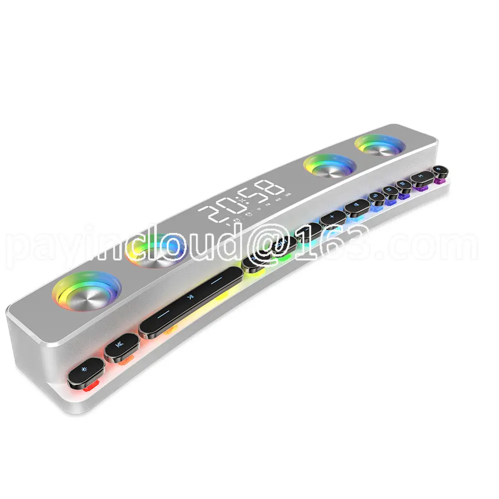 

Mechanical Keyboard Surround Stereo Music Player RGB Light Speaker Wireless Soundbar
