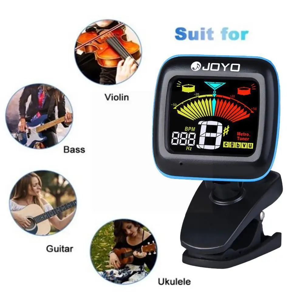 

Folk Guitar Tuner Mini Clip-on Digital Tuner Violin Stringed Bass Instrument Instruments Musical Accessories Universal Part J9a9