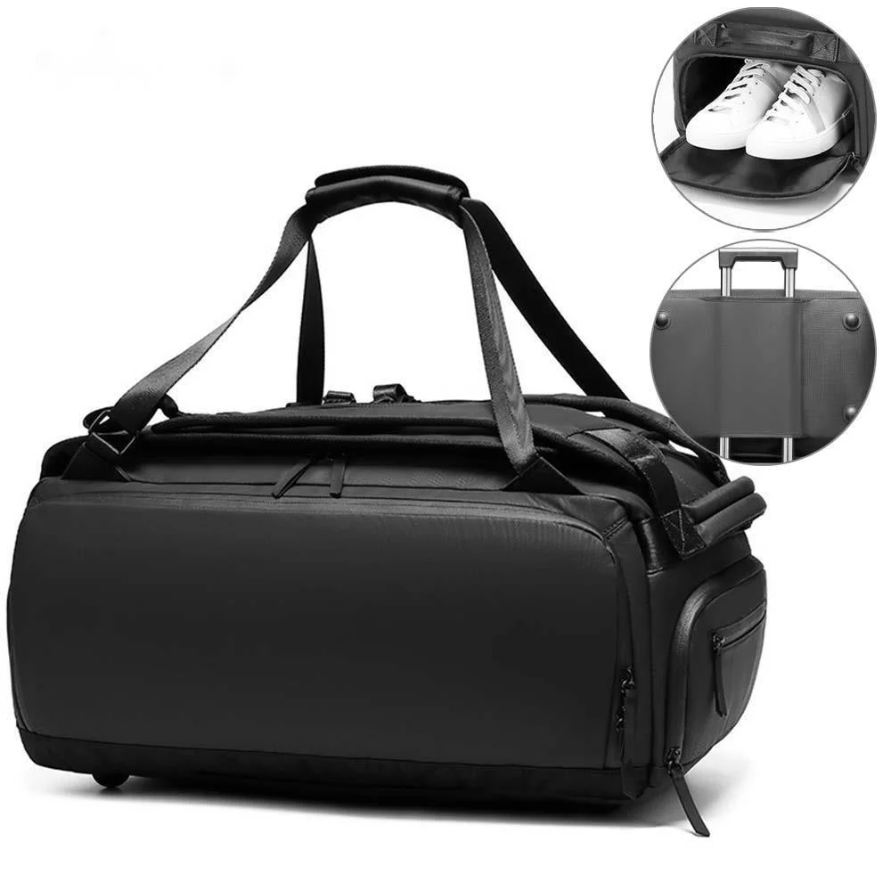 

42L Men Travel Bag Backpack Luggage Gym Bags Multi-funcation Fitness Dry Wet Shoulder Bag Outdoor Traveling Handbag