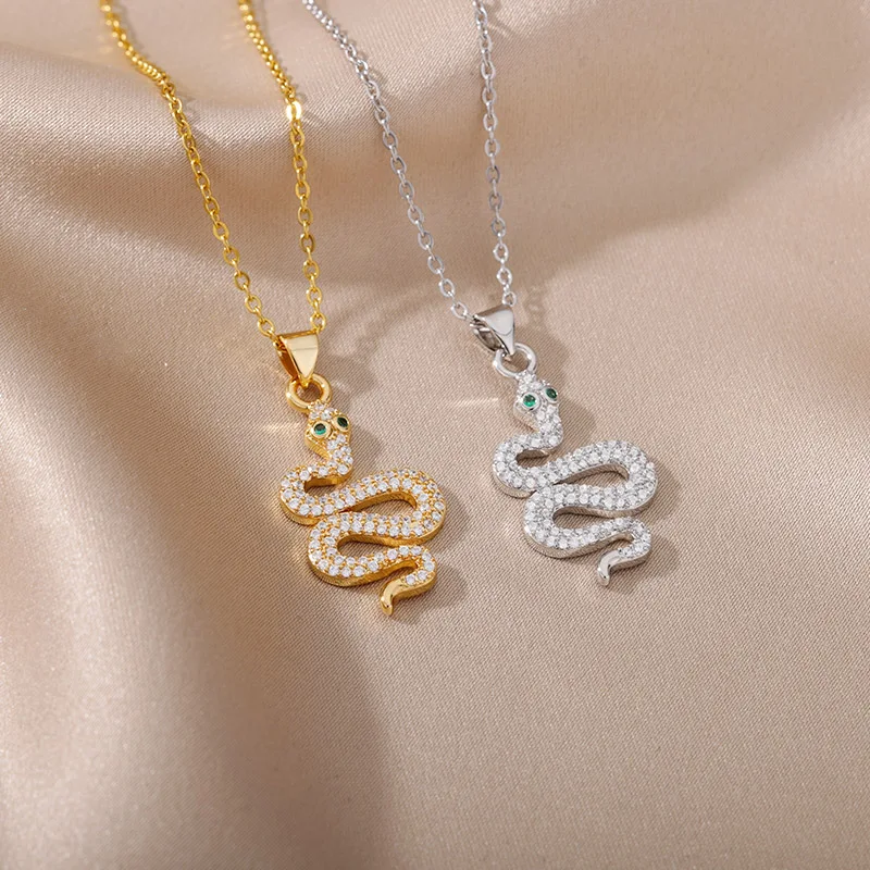 Женское Ожерелье со змеиным плетением Goth винтажное ожерелье-чокер из