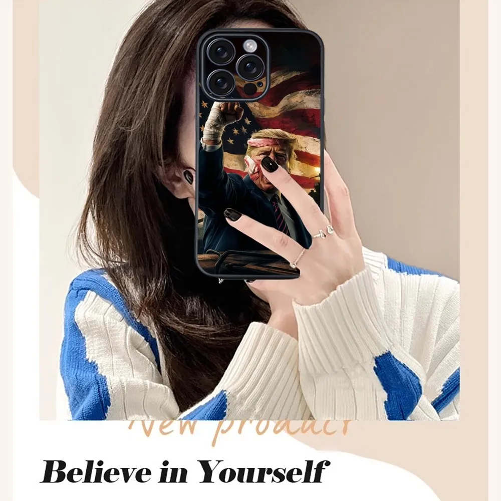 Fight T-Trump Phone Case For iPhone 16 15 14 13 12 11 PRO MAX PLUS Mini TPU Soft to Skin-friendly case