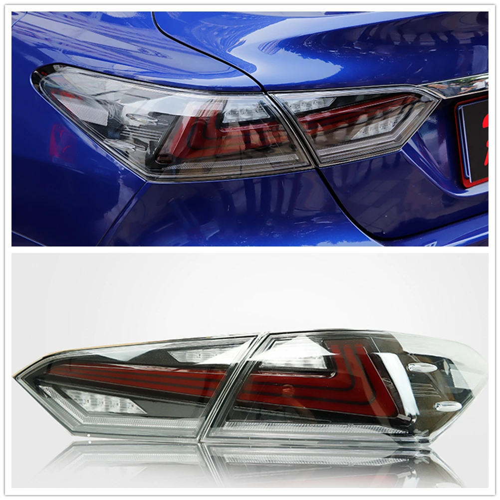 

For Toyota Camry LED Taillight Assembly Rear Lamp 2018 Clear Lense