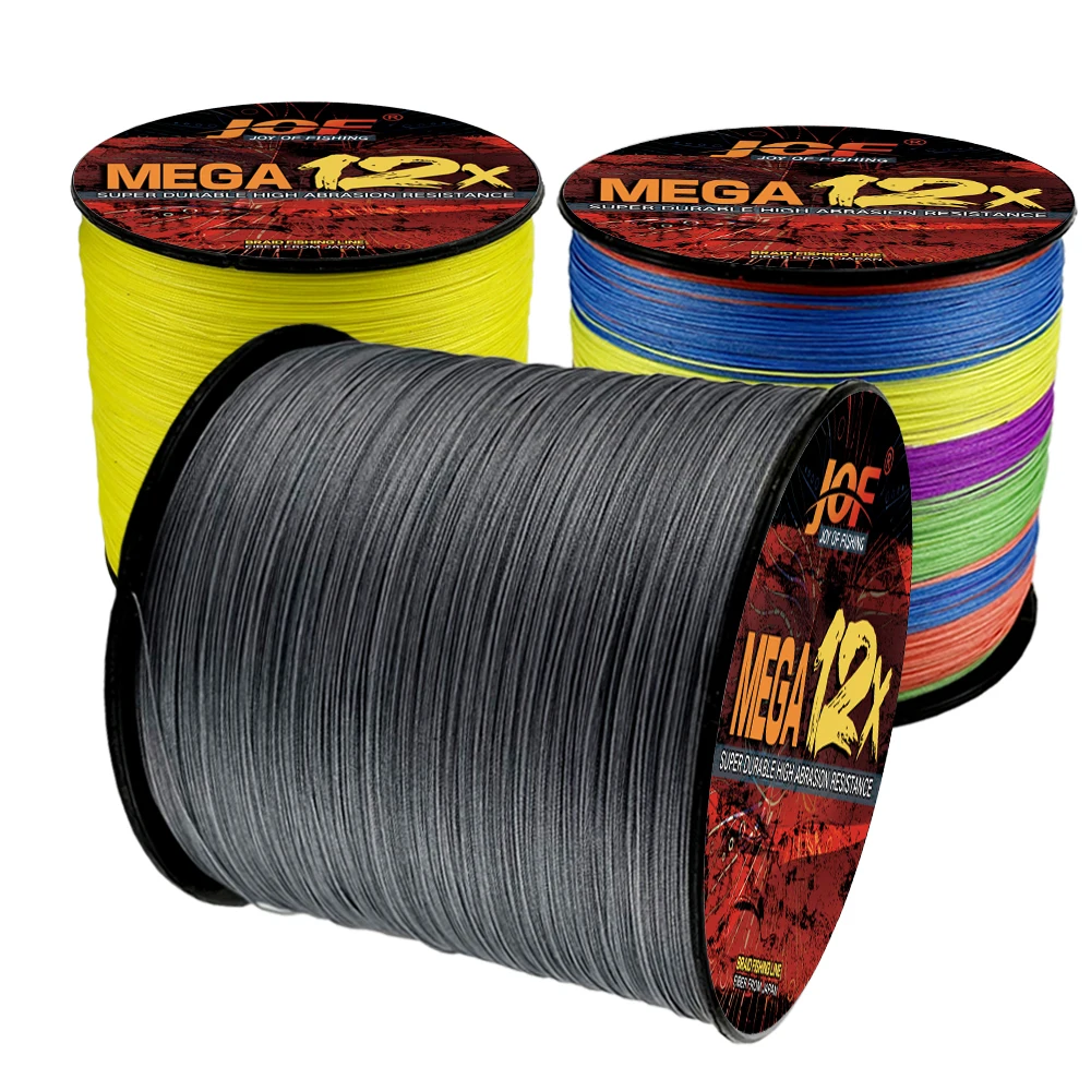 

JOF 12 Strand Fishing Line 300M 500M Japan PE Braided Multifilament Cord 25-120LB Carp Fishing Pesca Fly PE Wire Peche Sea