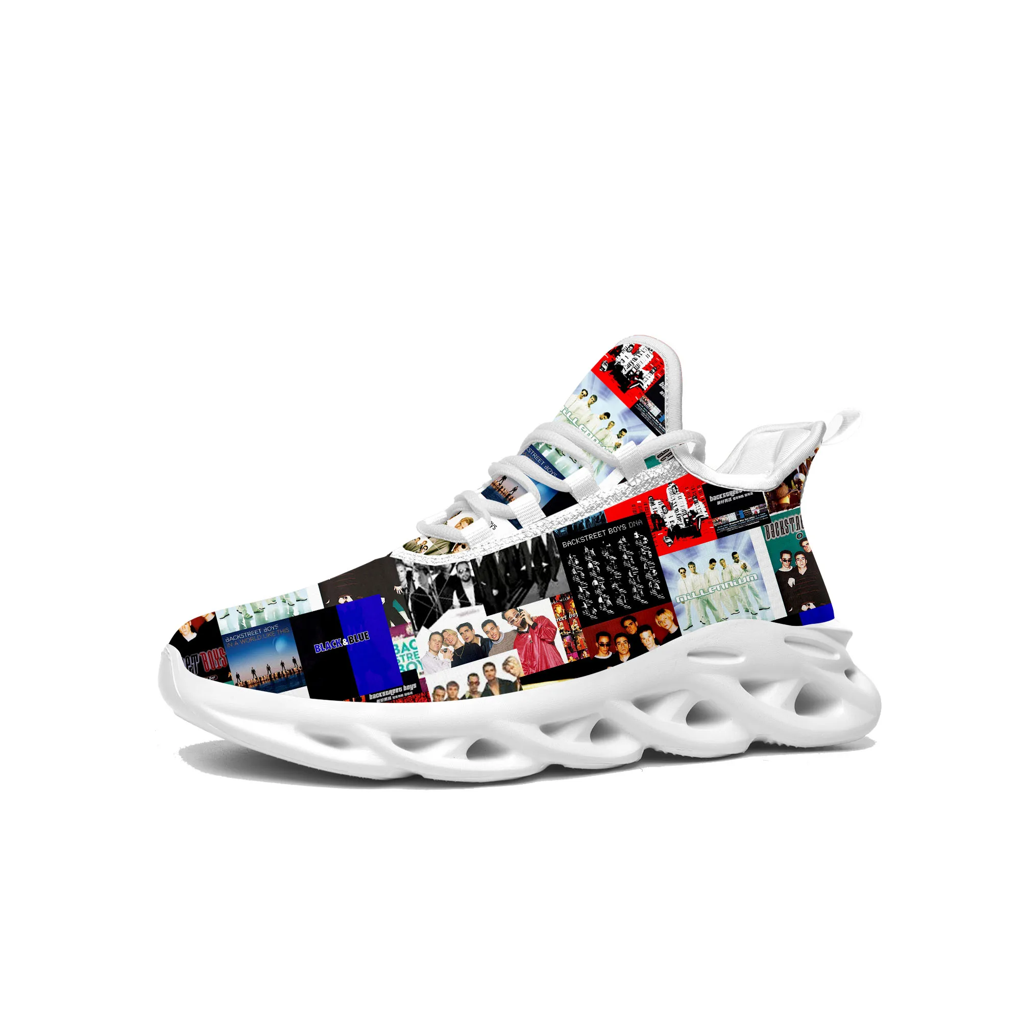 

Backstreet Boys Band BSB Flats Sneakers Mens Womens Pop Sports Running Shoe Sneaker Lace Up Mesh Footwear Tailor-made Shoe White