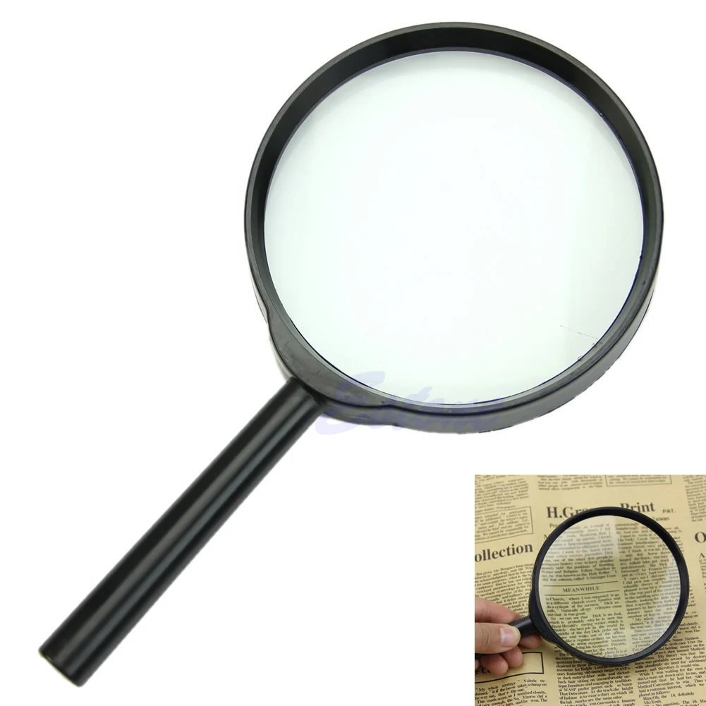 

5X 100mm Hand Held Reading Magnifier Magnifying Glass Lens Jewelry Loupe Zoomer