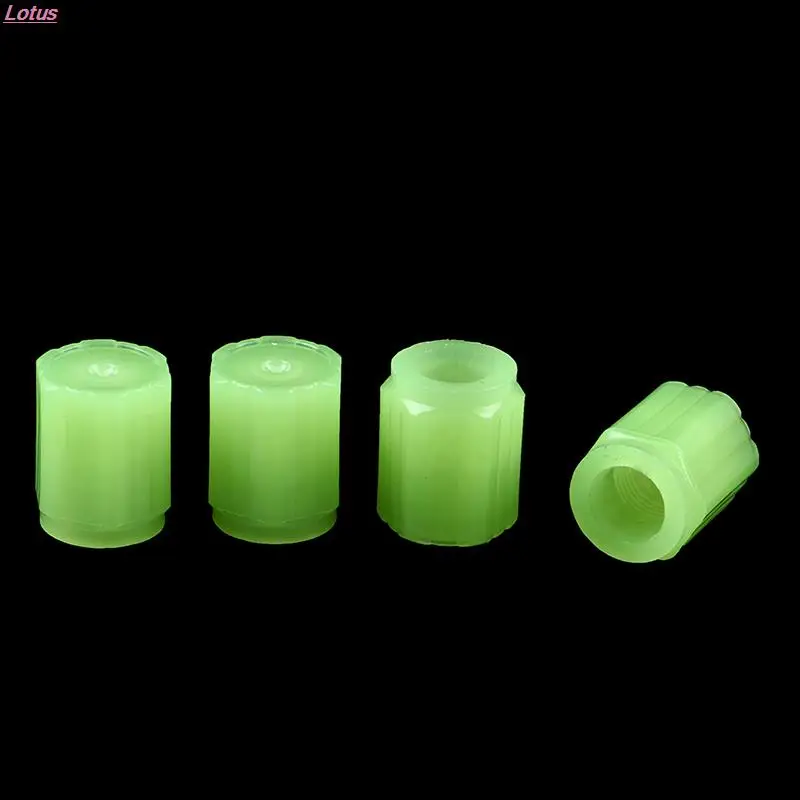 

4Pcs Luminous Valve Cap Plastic ABS Dust-proof Decorative Tires Accessories Tyre Stem Covers Applicable Car Motorcycle Bike