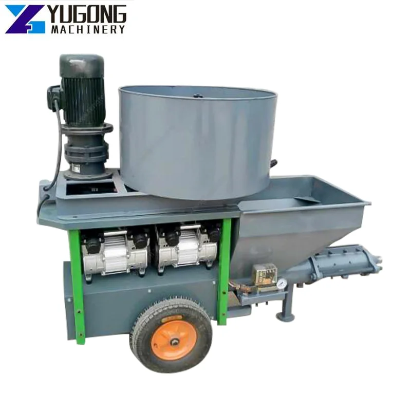 

concrete mortar spray/spraying plastering machine electric diesel cement plaster spraying machine