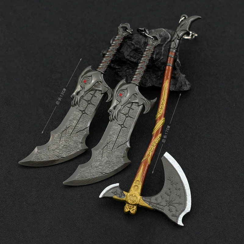 Фото God of War Battle Kratos Leviathan Axe, игровой уровень, полное оружие, металлический Katana Sword, строительные игрушки для мальчиков, детский подарок №3