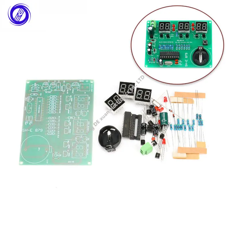 

Наборы для самостоятельной сборки, электронные часы, цифровая трубка, фотодисплей, набор электронных модульных деталей и компонентов, постоянный ток 9 В-12 в