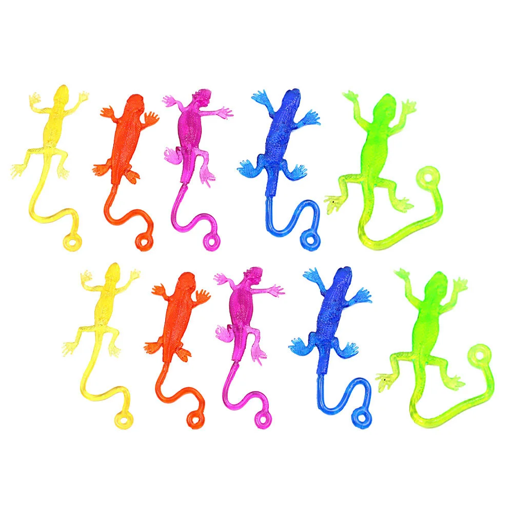 

25 Pcs Lizard Soft Gummy Ball Sticky Toy Brain Toy Nostalgia Sticky Hand Mini Rubber Lizard Tpr Sticky Lizard Child