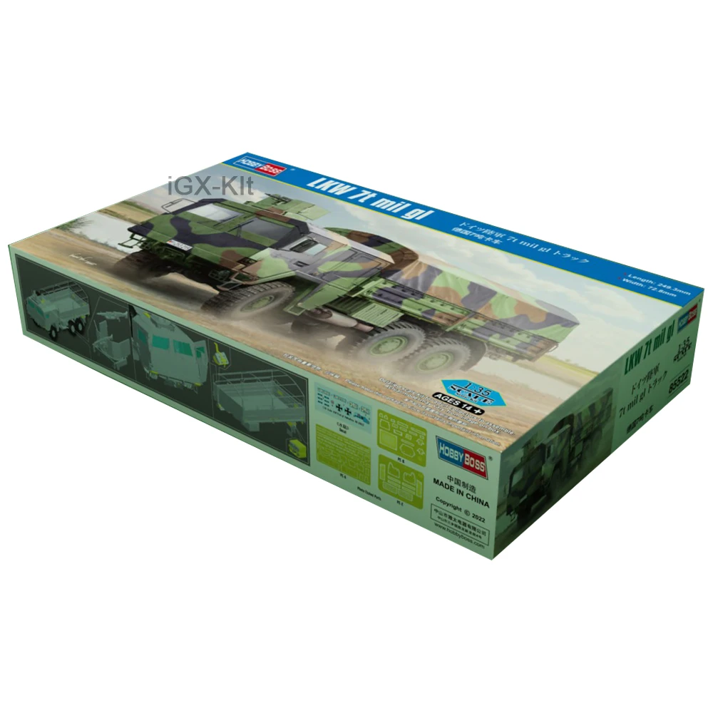 Hobbyboss 85522 масштаб 1/35 немецкий LKW 7T Mil GL LARS2 грузовик автомобиль хобби ремесло