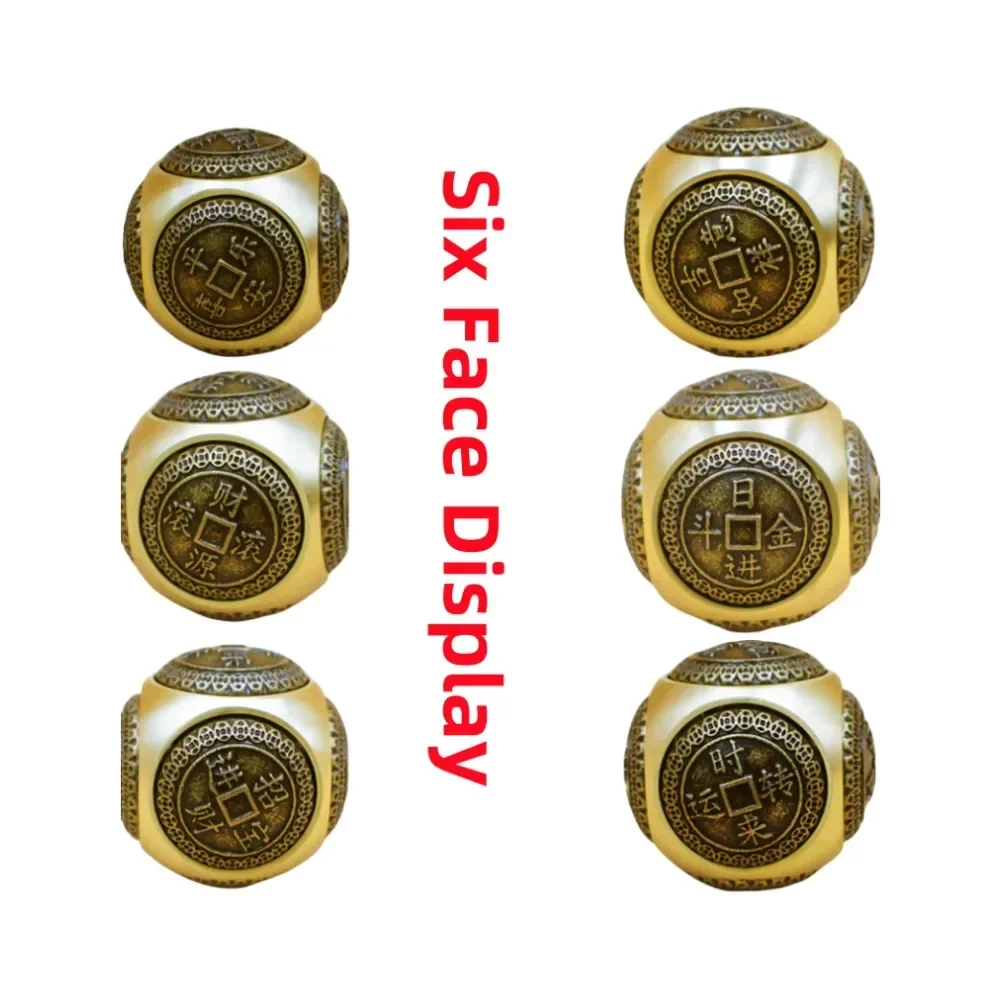 Латунная шестиугольная ручка кубика Рубика для декомпрессии рукоделие из чистой