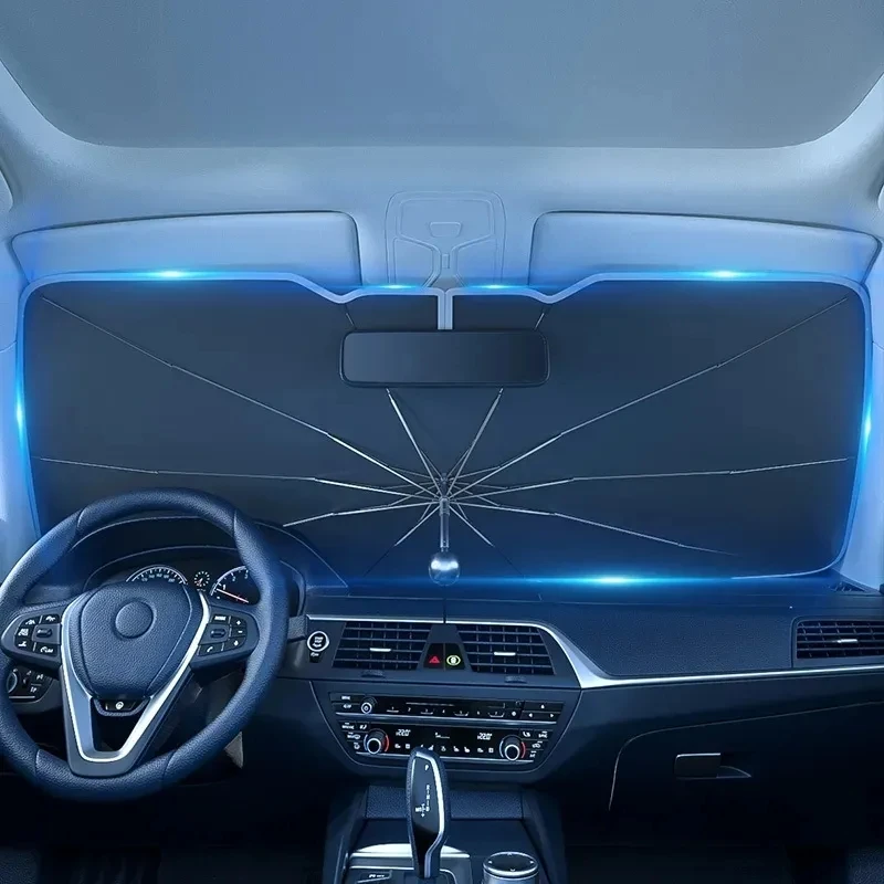 

New Car Sunshade Telescopic Sun Shield Car Front Windshield Sunscreen Insulation Sun Protection Auto Accessory
