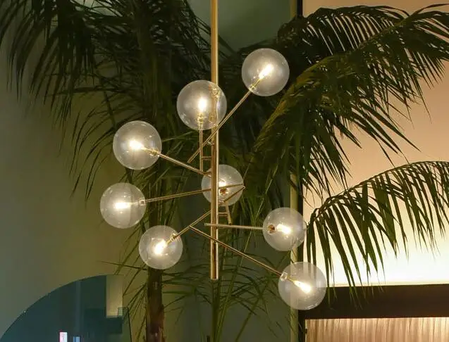 

Люстра HomeLover золотая стеклянная