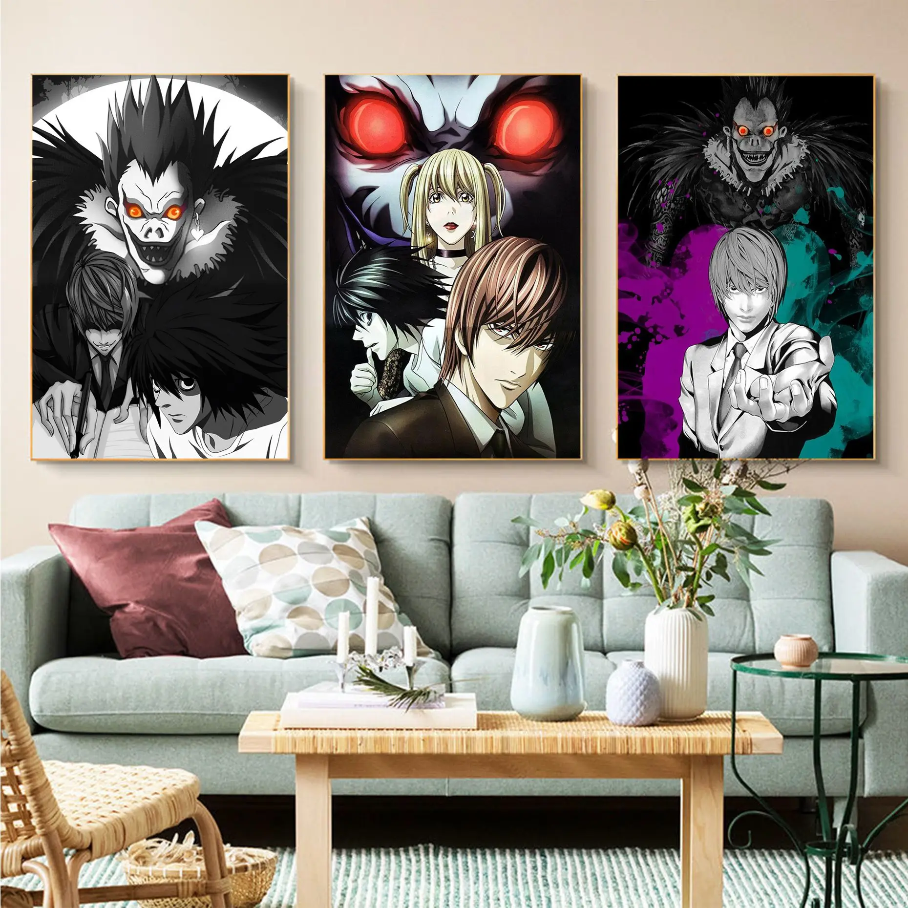 

Anime Death Note Anime Posters Sticky Vintage Room Home Bar Cafe Decor Nordic Home Decor
