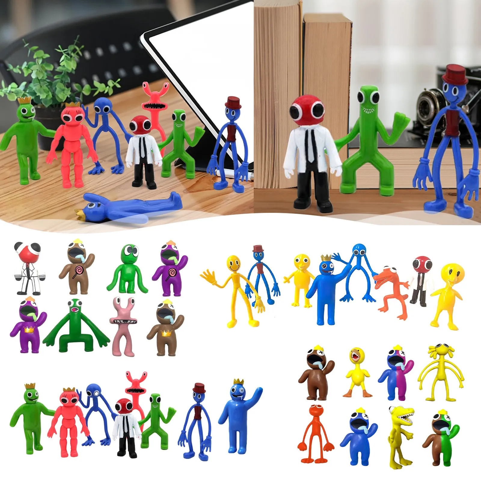 

8/12 шт./компл. 2022 роблоков, радужные друзья, фигурки, модель, куклы, Аниме фигурки, ужасы, игры, украшение автомобиля, торт, детские игрушки, под...